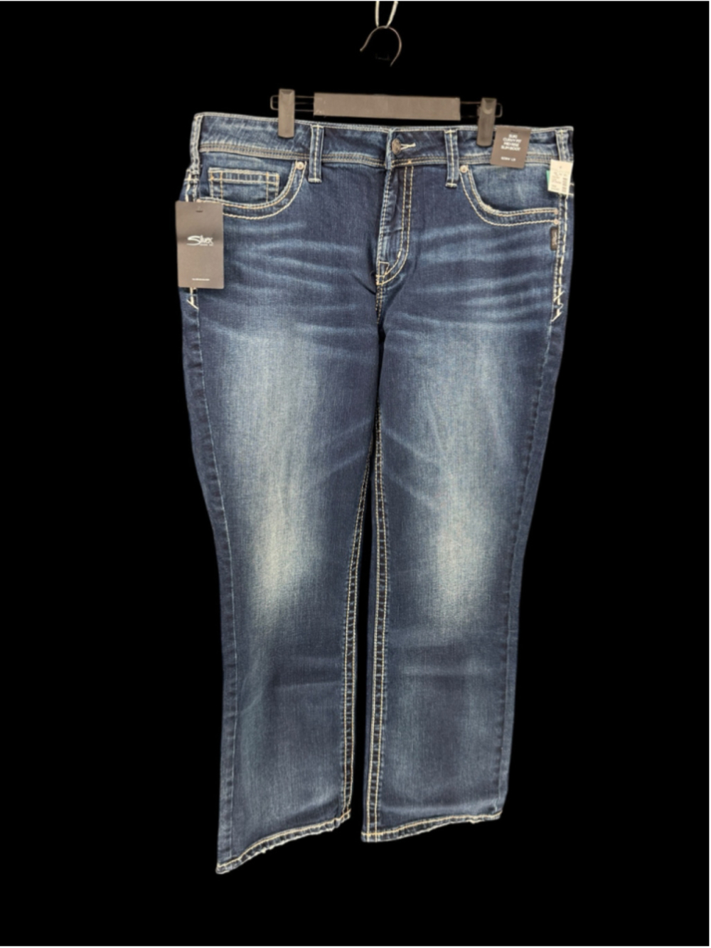 Women's Silver Jeans Co. Suki Curvy Fit Boot Cut Jeans Blue Size 18W